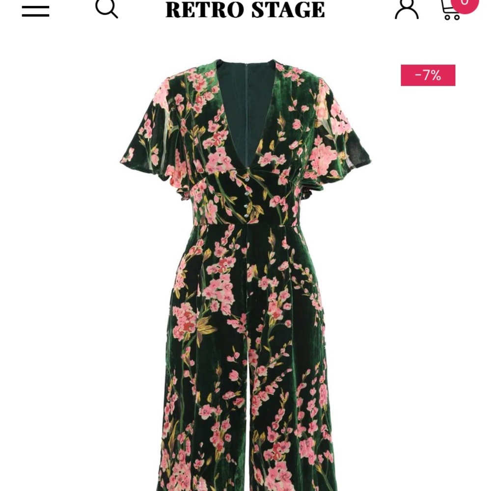 Velvet vintage jumpsuit